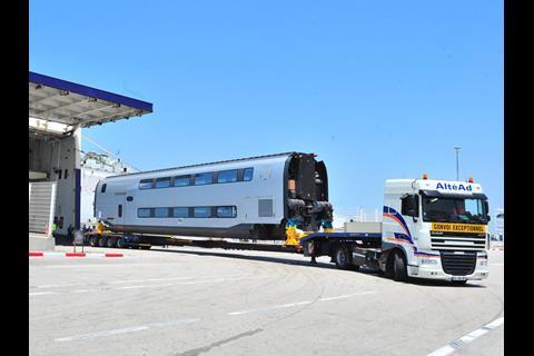 Alstom Duplex high speed train for the Tanger - Casablanca route.